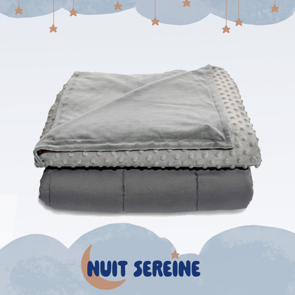 couverture lestée quility grise pour adultes