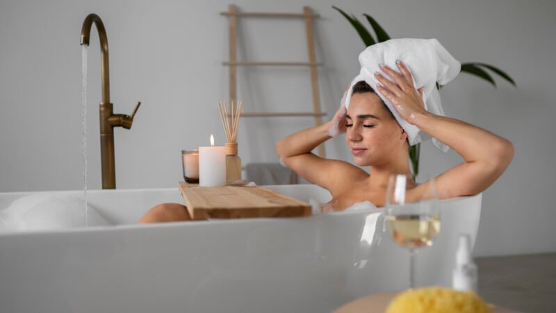 Prendre un bain ou une douche