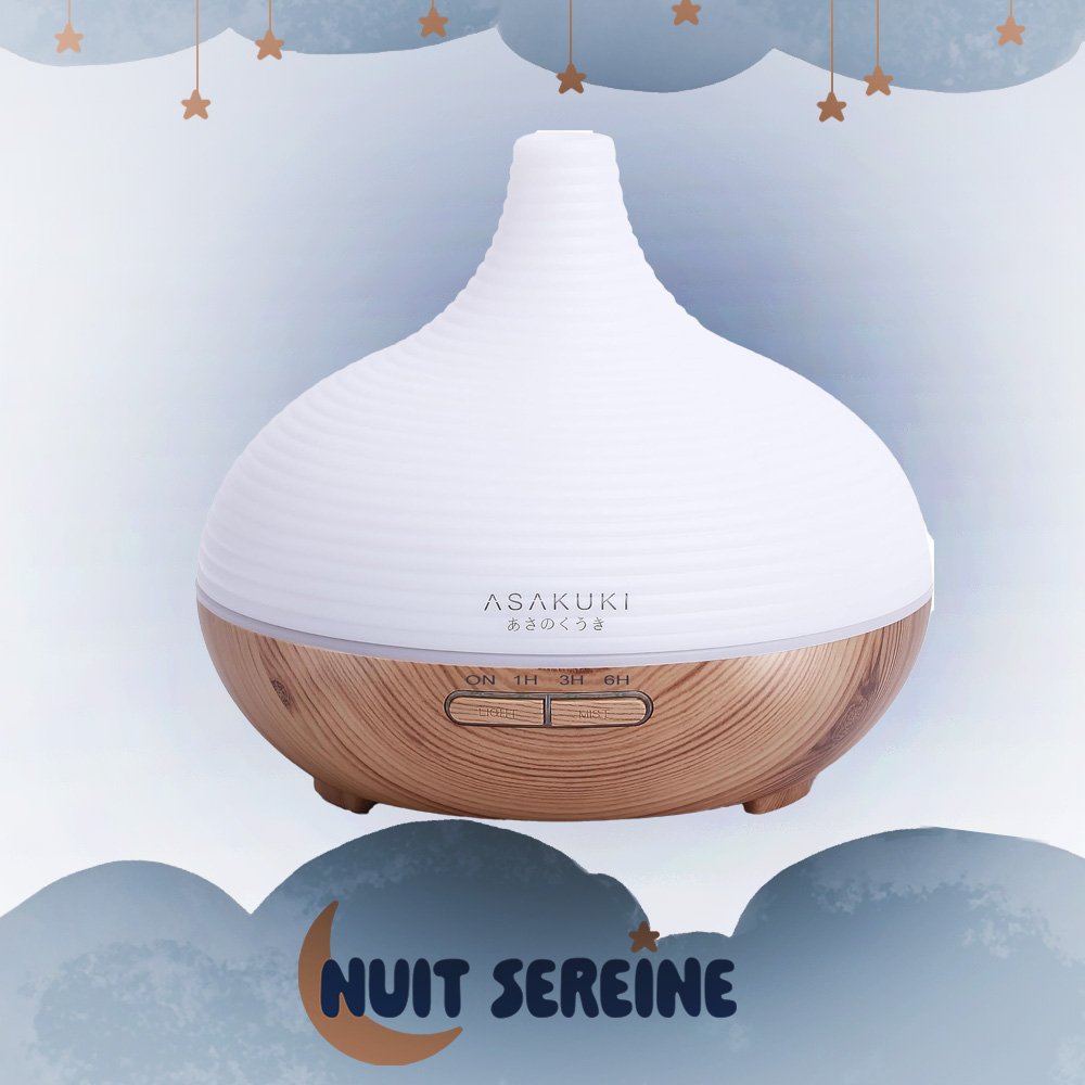 diffuseur d'huiles essentielles, ASAKUKI, diffuseur en bois